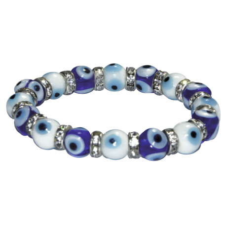 PULSERA OJO TURCO C/BRILLO BLANCO-AZUL (OT-0209/0) PULSERA OJO TURCO C/BRILLO BLANCO-AZUL (OT-0209/0)