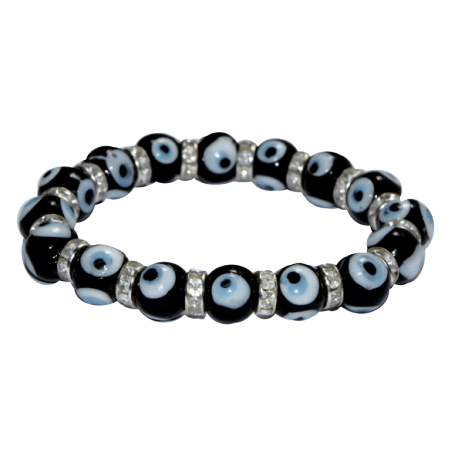 PULSERA OJO TURCO C/ BRILLO NEGRO (OT-0209/05) PULSERA OJO TURCO C/ BRILLO NEGRO (OT-0209/05)