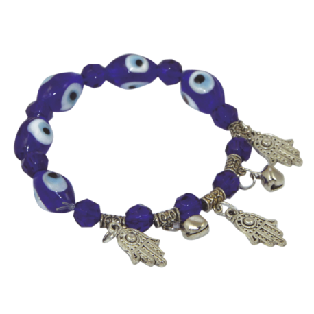 PULSERA OJO TURCO MANO DE FATIMA/CASCABEL PULSERA OJO TURCO MANO DE FATIMA/CASCABEL