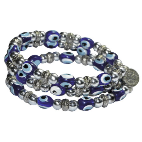 PULSERA TRIPLE OJO TURCO PULSERA TRIPLE OJO TURCO