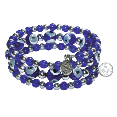 PULSERA TRIPLE OJO TURCO AZUL OSCURO (OT-0083/03) PULSERA TRIPLE OJO TURCO AZUL OSCURO (OT-0083/03)