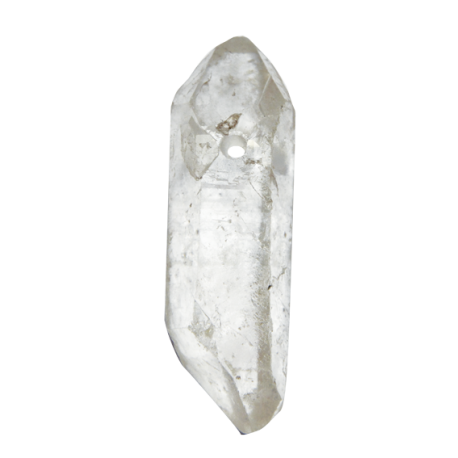 PUNTA CUARZO CRISTAL CON AGUJERO 4CM APROX. PUNTA CUARZO CRISTAL CON AGUJERO 4CM APROX.