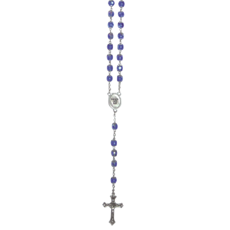ROSARIO CRISTAL LABRADO AZUL OSCURO ROSARIO CRISTAL LABRADO AZUL OSCURO