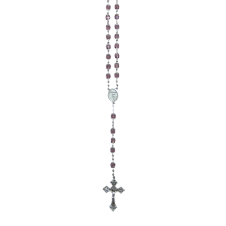 ROSARIO CRISTAL LABRADO MORADO ROSARIO CRISTAL LABRADO MORADO