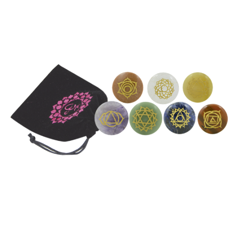 SET CHAKRAS SIMBOLOS REDONDO 3CM SET CHAKRAS SIMBOLOS REDONDO 3CM