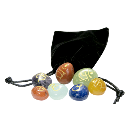 SET CHAKRAS SIMBOLOS RODADOS 2CM APROX. SET CHAKRAS SIMBOLOS RODADOS 2CM APROX.