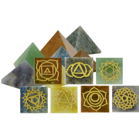SET SIMBOLOS CHAKRAS PIRAMIDES 2,5CMX2,5CM SET SIMBOLOS CHAKRAS PIRAMIDES 2,5CMX2,5CM