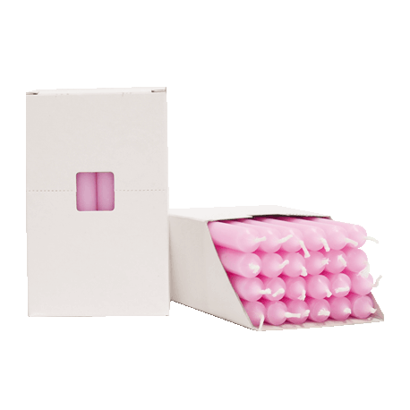 VELA 11 CM ROSA CAJA 24/UNI VELA 11 CM ROSA CAJA 24/UNI