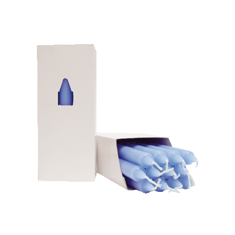 VELA 20 CM AZUL CELESTE CAJA 14/UNI VELA 20 CM AZUL CELESTE CAJA 14/UNI