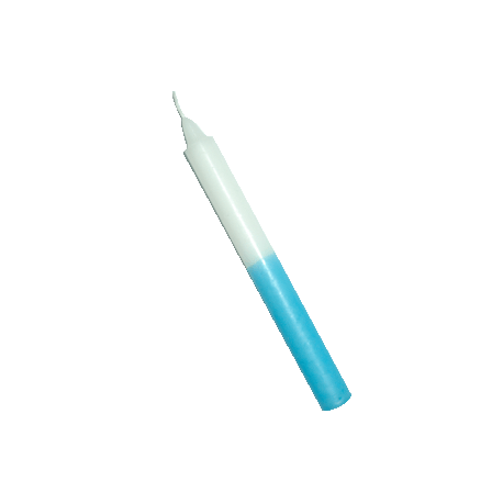 VELA 20 CM BLANCO-AZUL VELA 20 CM BLANCO-AZUL