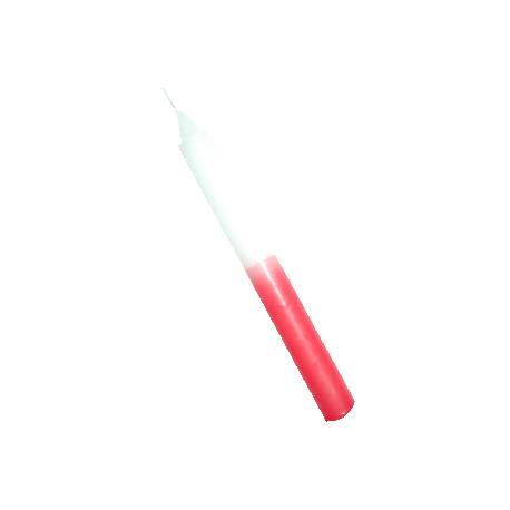 VELA 20 CM BLANCO-ROJO VELA 20 CM BLANCO-ROJO