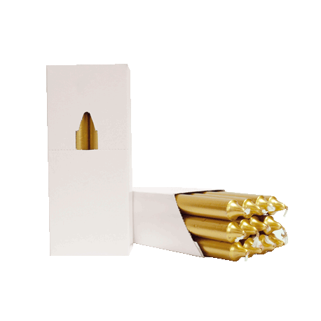 VELA 20 CM DORADO CAJA 12/UNI VELA 20 CM DORADO CAJA 12/UNI