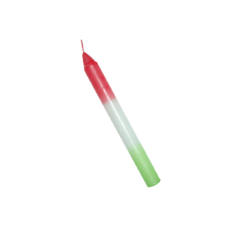VELA 20 CM ROJO-BLANCO-VERDE VELA 20 CM ROJO-BLANCO-VERDE