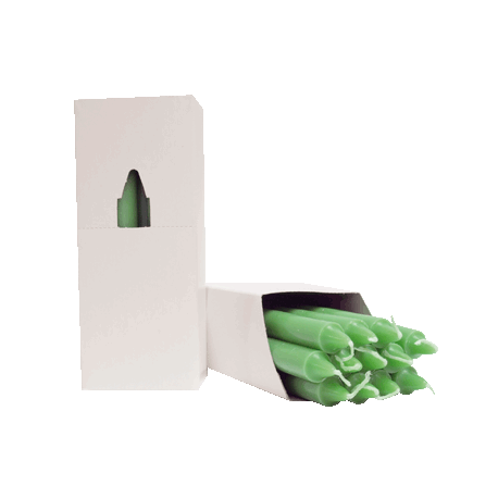 VELA 20 CM VERDE CAJA 14/UNI VELA 20 CM VERDE CAJA 14/UNI