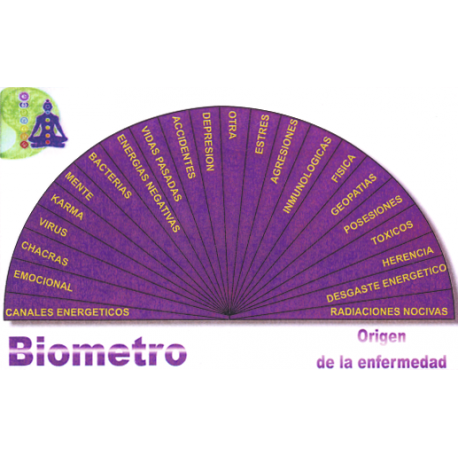 BIOMETRO ORIGEN DE LA ENFERMEDAD 13X8,5CM BIOMETRO ORIGEN DE LA ENFERMEDAD 13X8,5CM