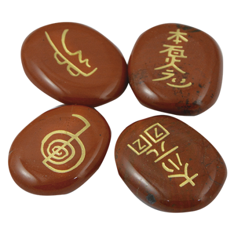 SET SIMBOLOS REIKI JASPE ROJO 4CMX2,5CM SET SIMBOLOS REIKI JASPE ROJO 4CMX2,5CM
