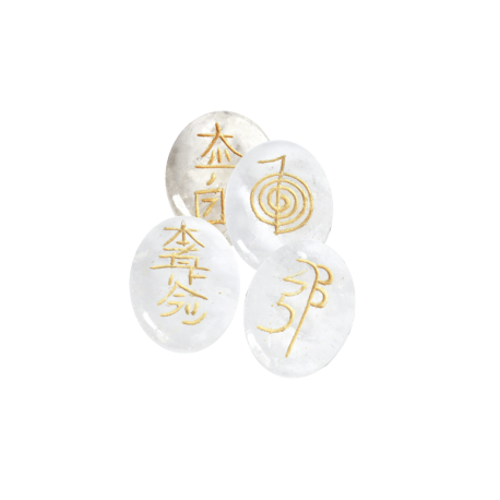 SET SIMBOLOS REIKI CUARZO CRISTAL REDONDO 4CMX2,5CM SET SIMBOLOS REIKI CUARZO CRISTAL REDONDO 4CMX2,5CM