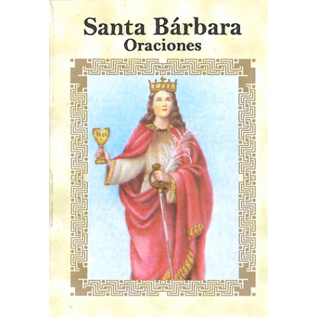 LIBRITO ORACIONES BARBARA 7X5 CM LIBRITO ORACIONES BARBARA 7X5 CM