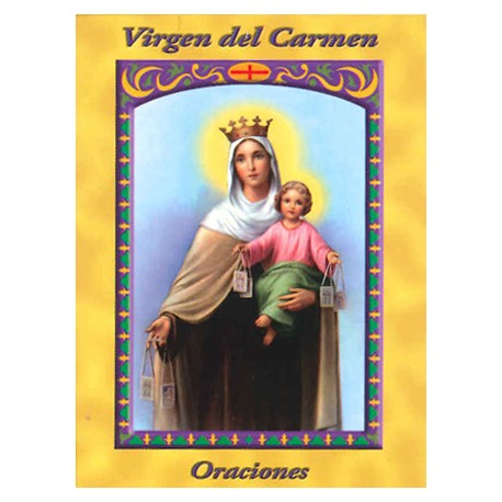 LIBRITO ORACIONES VIRGEN DEL CARMEN 7X5 CM LIBRITO ORACIONES VIRGEN DEL CARMEN 7X5 CM