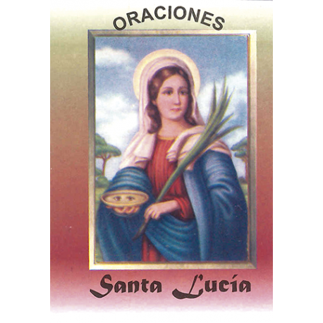 LIBRITO ORACIONES LUCIA 7X5 CM LIBRITO ORACIONES LUCIA 7X5 CM