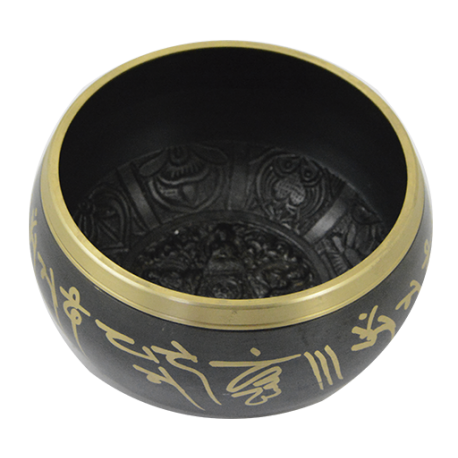 CUENCO TIBETANO TATU LABRADO ORO/NEGRO 14CM Ø 950 GR A 1,5K APROX CUENCO TIBETANO TATU LABRADO ORO/NEGRO 14CM Ø 950 GR A 1,5K APROX