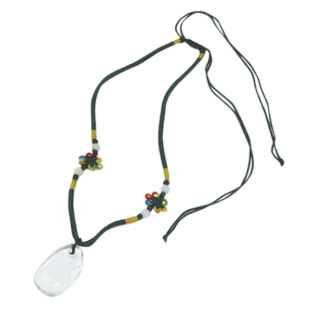CORDON TIBETANO CUARZO CRISTAL RODADO PLANO AGUJERO CORDON TIBETANO CUARZO CRISTAL RODADO PLANO AGUJERO