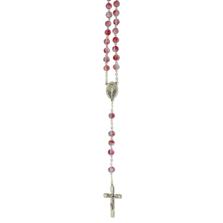 ROSARIO CRISTAL ROSA ROJO (REF. 1644) ROSARIO CRISTAL ROSA ROJO (REF. 1644)